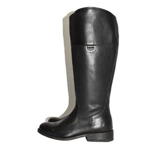 $450 Frye Jayden D Ring Riding Boot TALL KNEE HIGH LEATHER BLACK 6 (MG29)